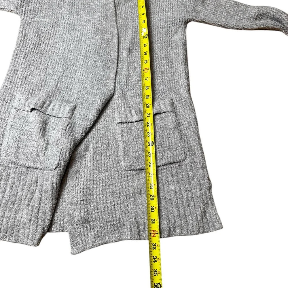 Barefoot Dreams CozyChic Lite Long Weekend Cardigan Waffle Knit Size XS - Picture 7 of 9